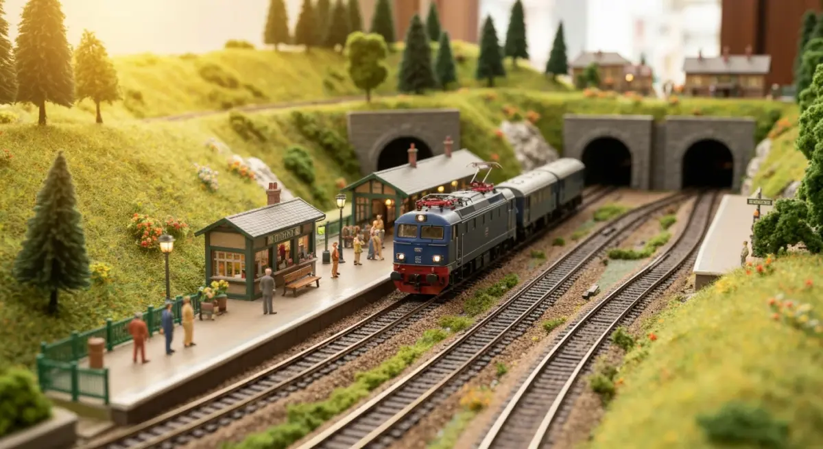 Digitale o Analogico: Il Sistema DCC nel Plastico Ferroviario — modello in scala riprodotto in dettaglio